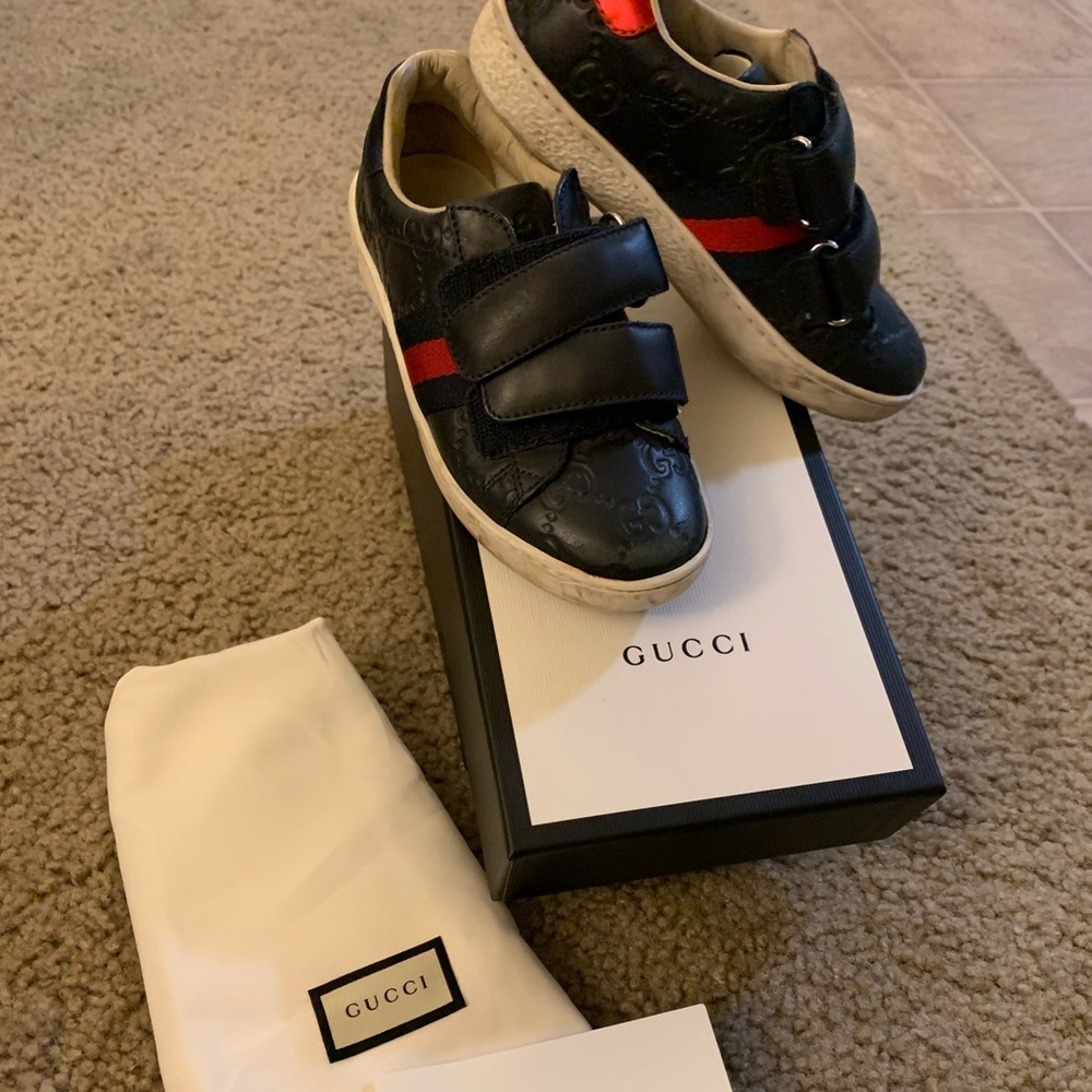 Boys Gucci Monogram Sneakers